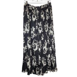 Simply Vera Wang Hippe Peasant Floral Broomstick Pull-On Maxi Skirt Multi L